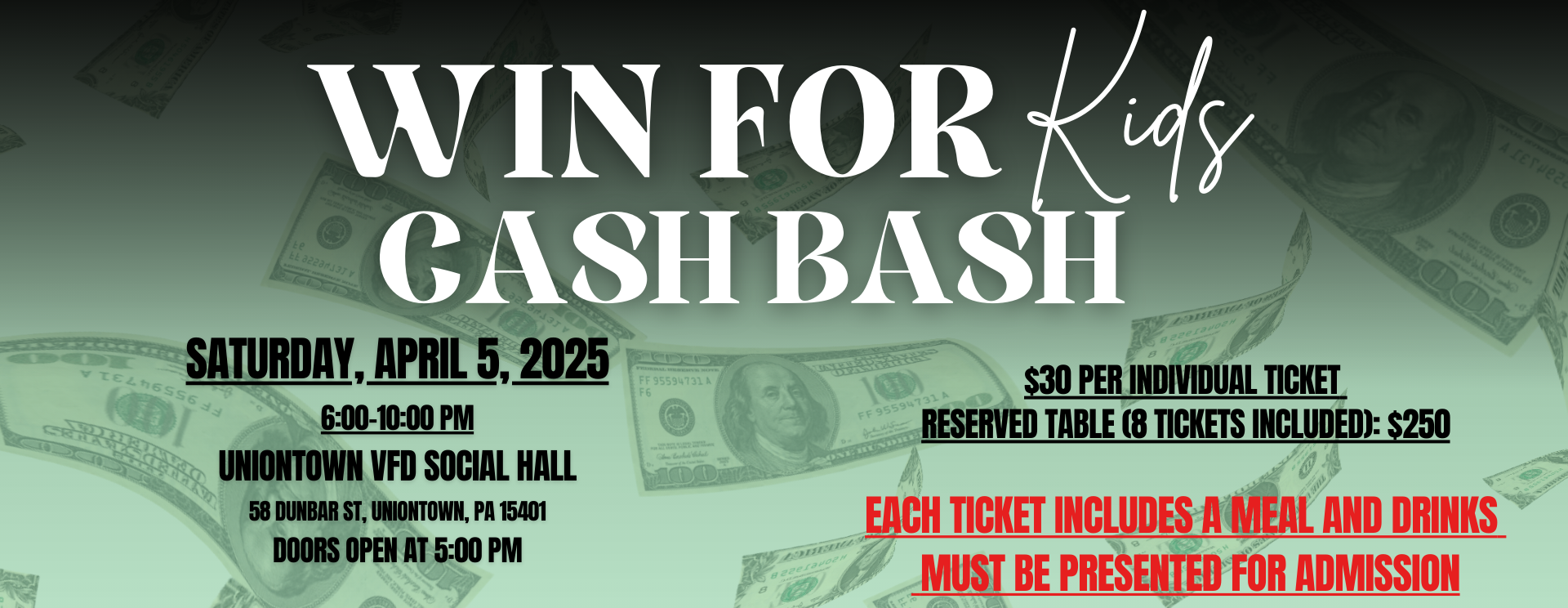Win for Kids Cash Bash 2025